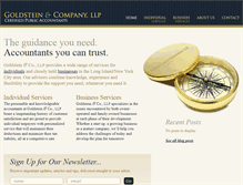 Tablet Screenshot of goldcocpa.com